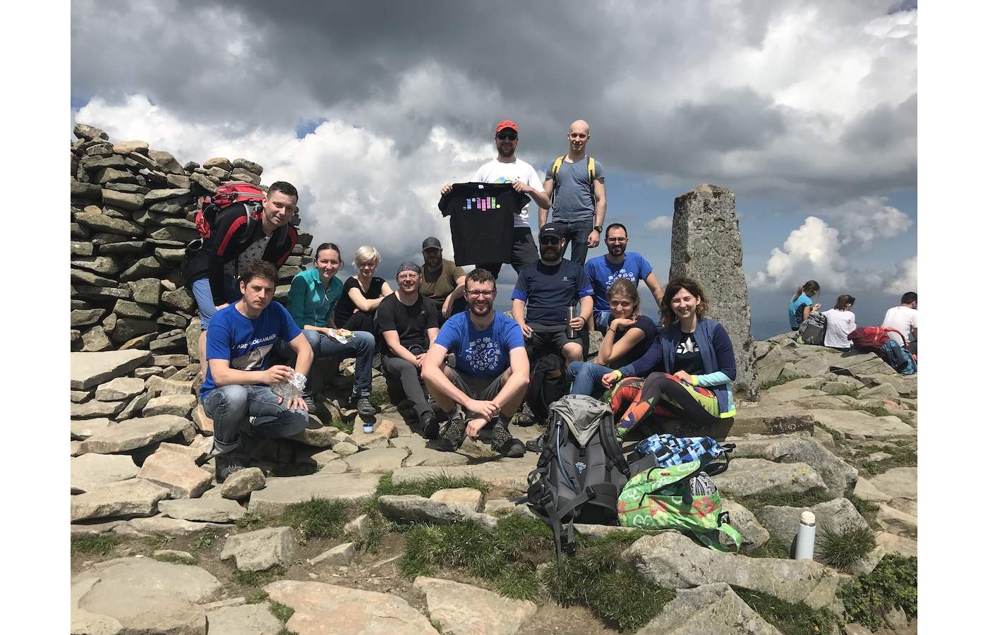 the SoftwareMill team during a mountain trip
