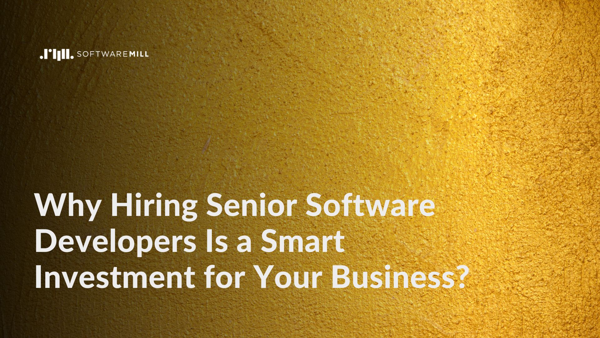 Why Hiring Senior Software Developers Is a Smart Investment for Your Business? featured image
