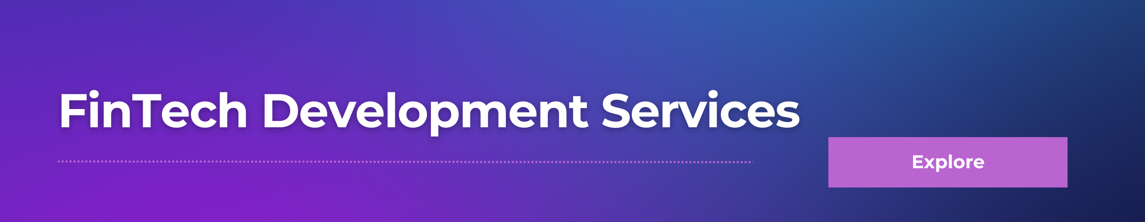 fintech software development services banner